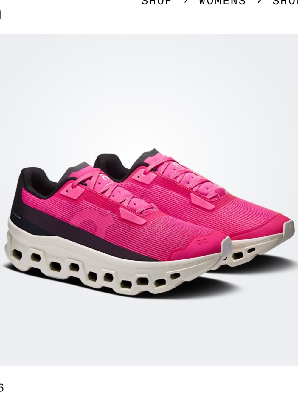 On Cloud-monster Void  NWT Pink | Ivory limited edition cushioned iconic sneaker